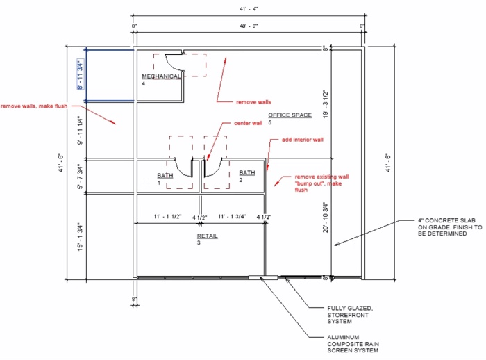 41.4 400 WELL8 MECHANICAL remove walls, make flush | Chegg.com