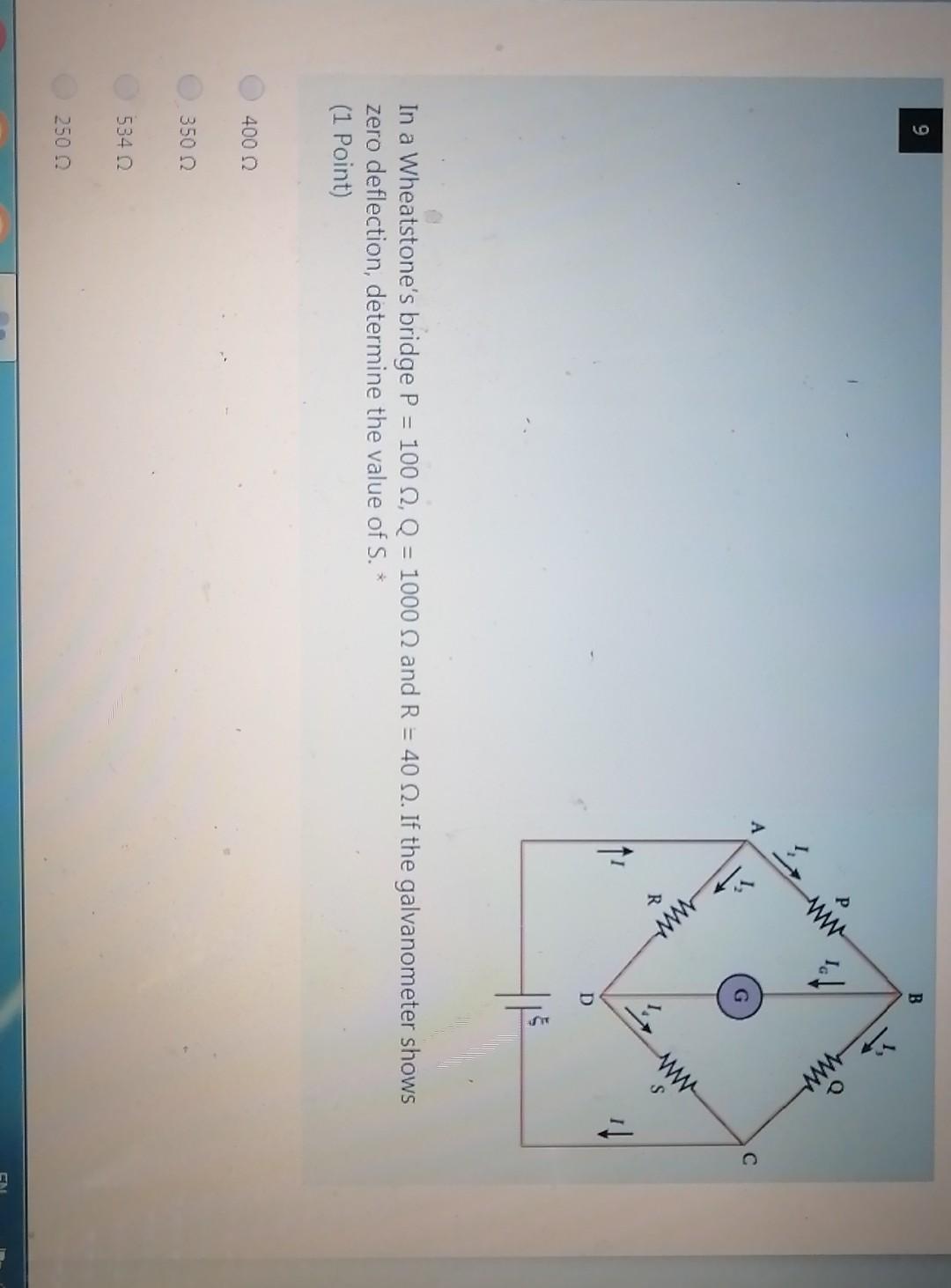 Solved B W ܝ ܝ W S D In A Wheatstone S Bridge P 100 12 Chegg Com