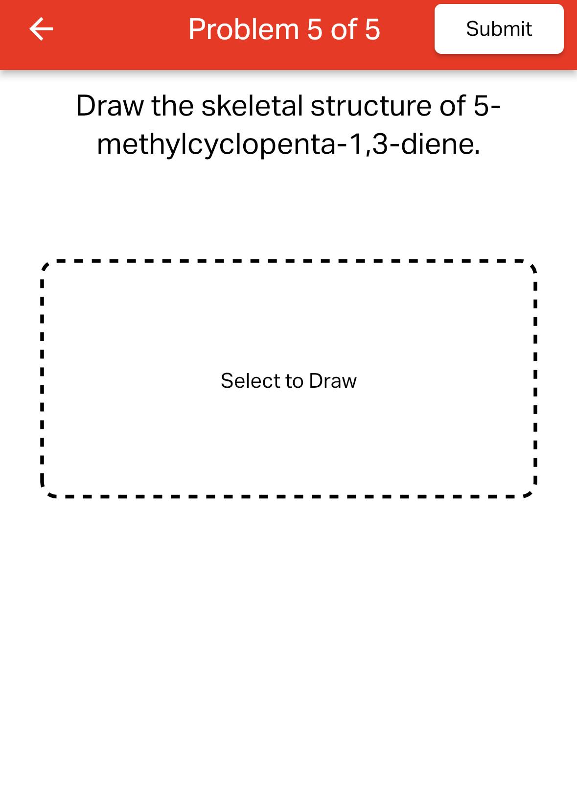 draw the skeletal structure for 1 3 5 trimethylbenzene