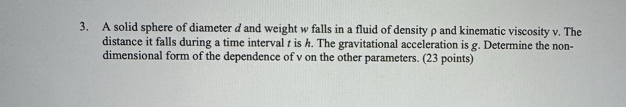 Solved Steps for A solid sphere of diameter d ﻿and weight w | Chegg.com