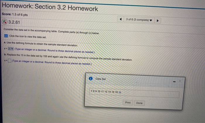 homework section 3.2 statistics answers