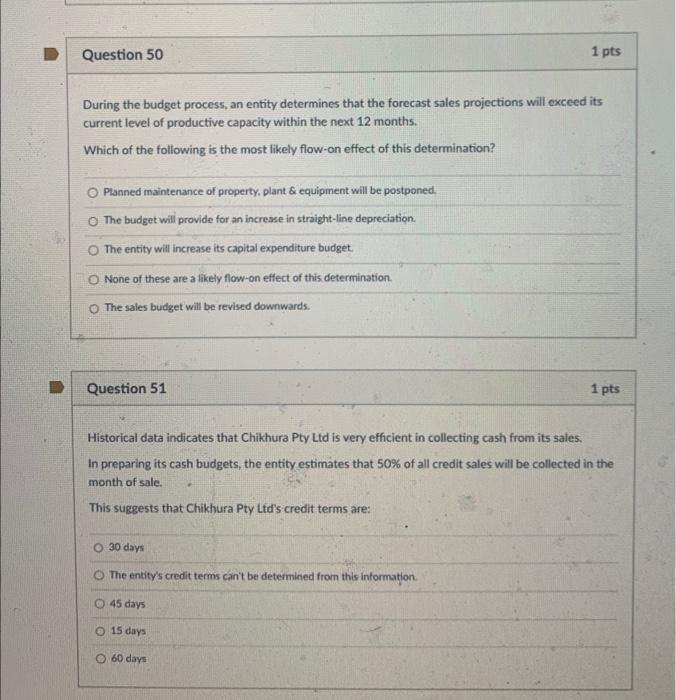 Solved Question 57 Whuch of the foblowiry utatnmerts | Chegg.com