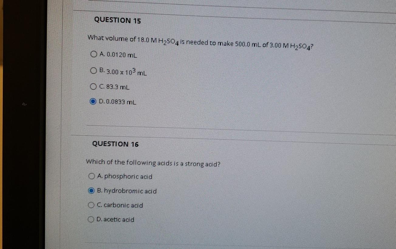Solved O C. pH=-4, basic D.pH= 4, acidic QUESTION 19 What is | Chegg.com