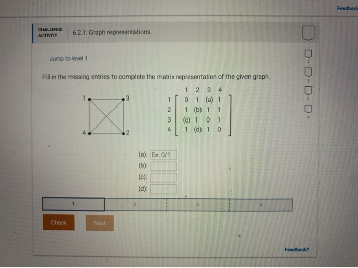Solved fill in the missing entries to complete the matrix | Chegg.com