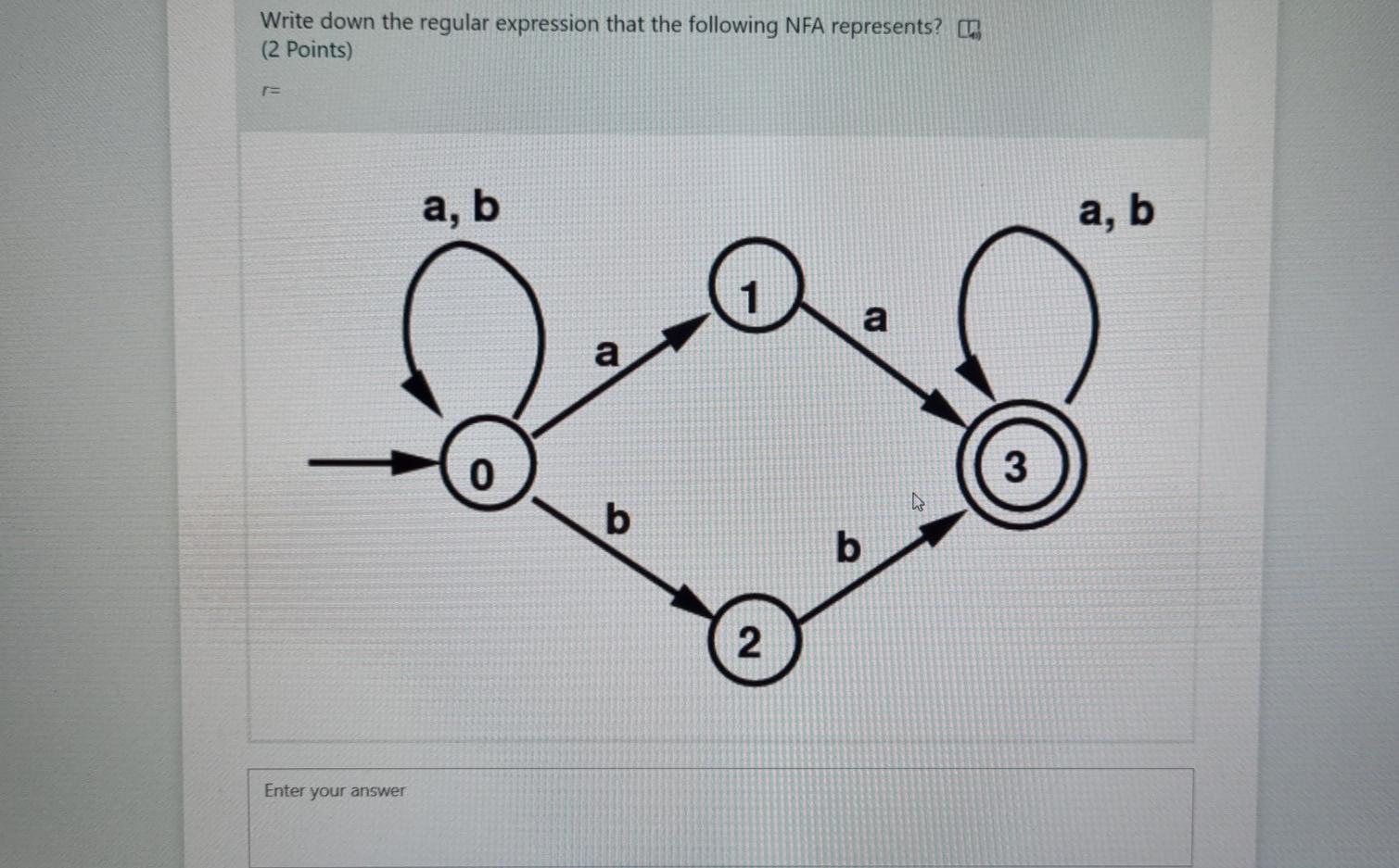 Solved Write down the regular expression that the following | Chegg.com