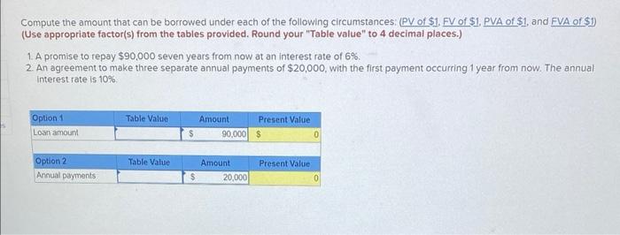 Solved Compute The Amount That Can Be Borrowed Under Each Of | Chegg.com