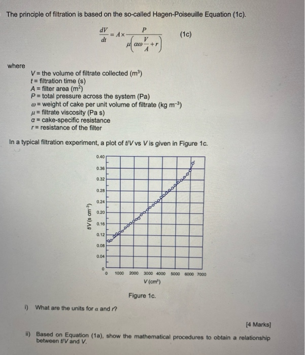 Solved The principle of filtration is based on the so-called | Chegg.com