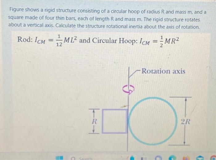 Solved Figure shows a rigid structure consisting of a | Chegg.com