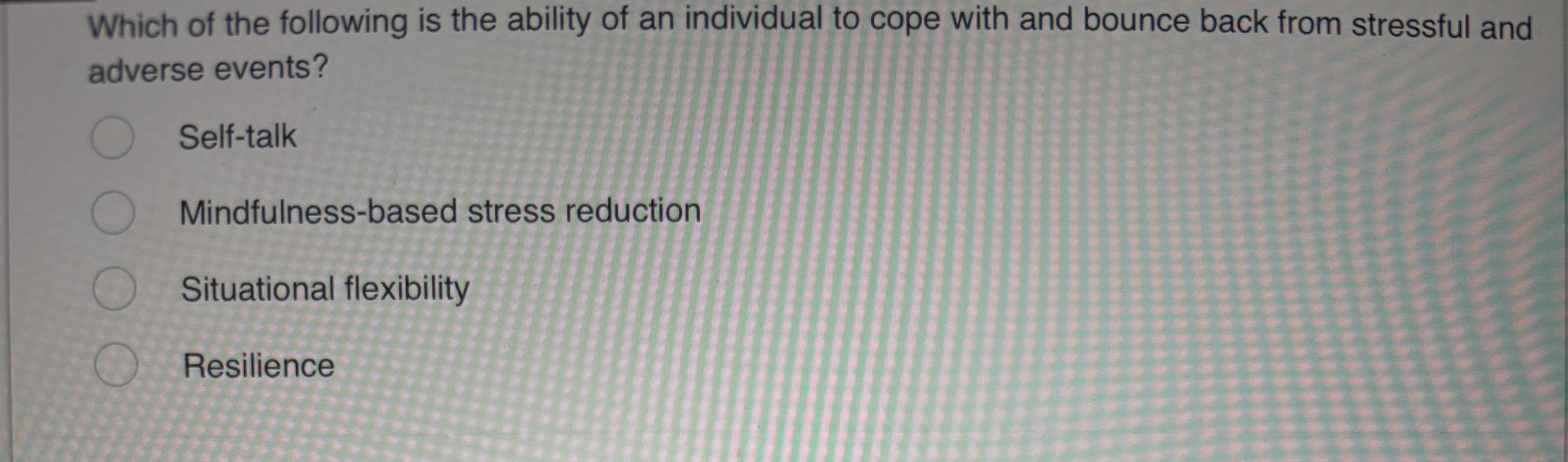 Solved Which of the following is the ability of an | Chegg.com