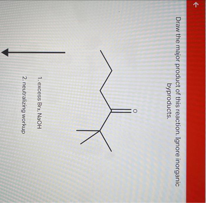Solved K Draw the major product of this reaction. Ignore | Chegg.com