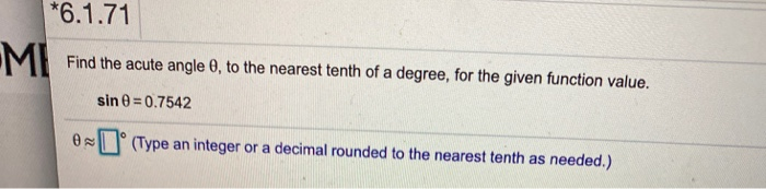 solved-6-1-71-m-i-find-the-acute-angle-0-to-the-nearest-chegg