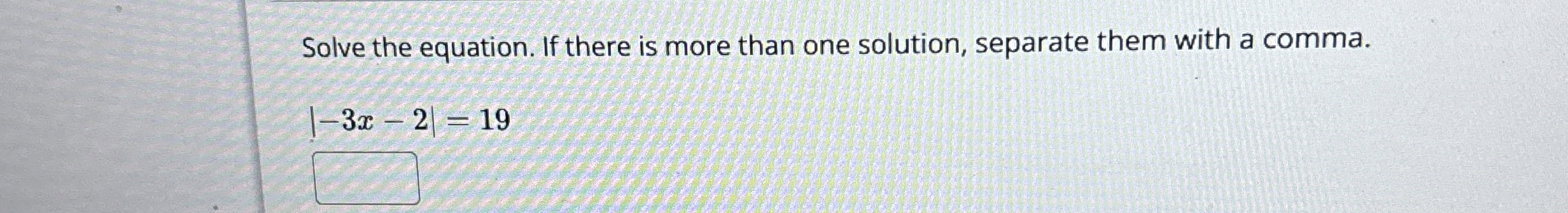 Solved Solve the equation. If there is more than one | Chegg.com