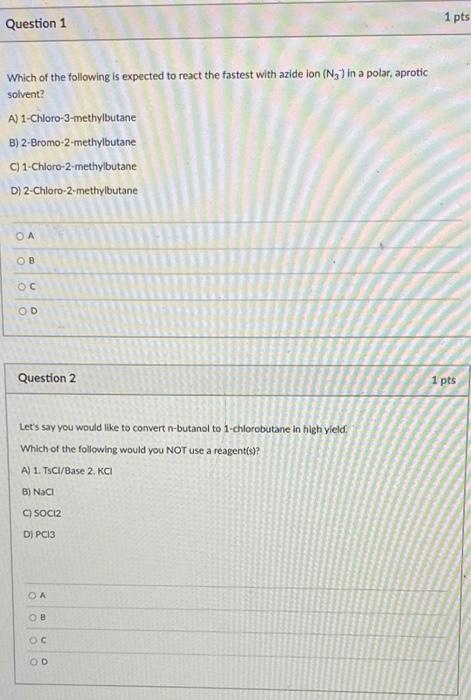Solved could you please answer these 5 multiple choice | Chegg.com