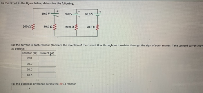 Solved In The Circuit In The Figure Below, Determine The | Chegg.com