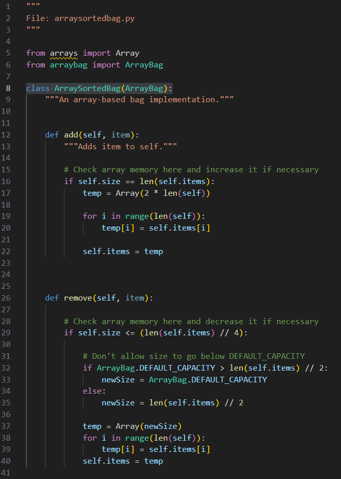 Solved Help with completing a Python class, class | Chegg.com