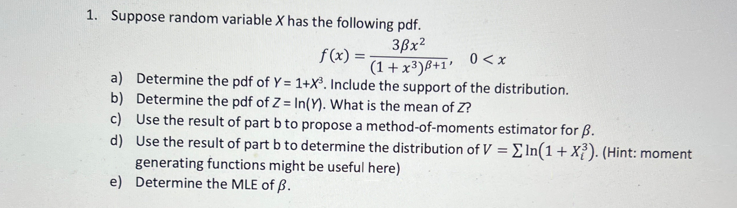 Solved Suppose random variable x ﻿has the following | Chegg.com