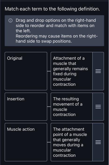 Solved Match each term to the following definition. Drag and | Chegg.com