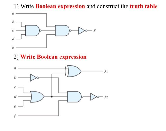 Solved can you write boolen expression and truth table for | Chegg.com