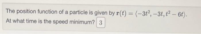Solved The position function of a particle is given by | Chegg.com