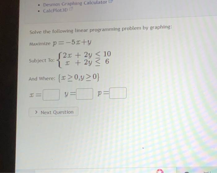 Solved Solve The Following Linear Programming Problem By | Chegg.com