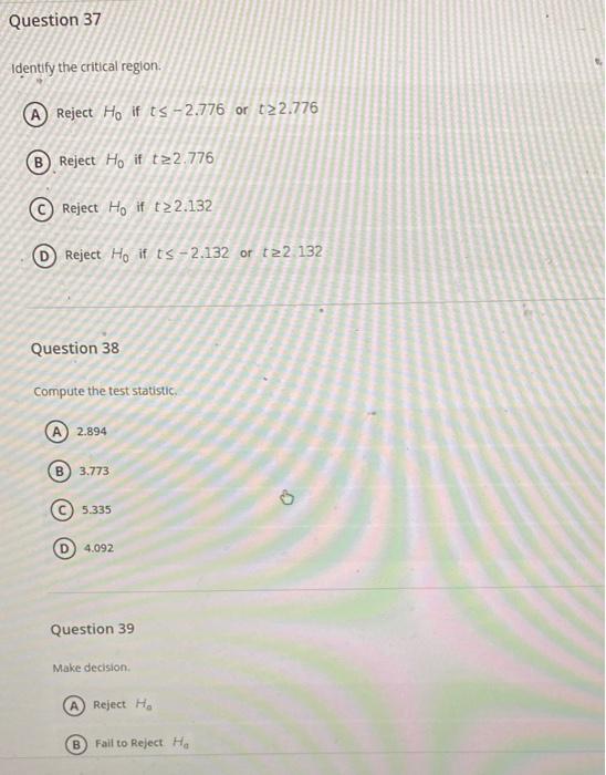 Solved A researcher conducted an experiment to see if | Chegg.com