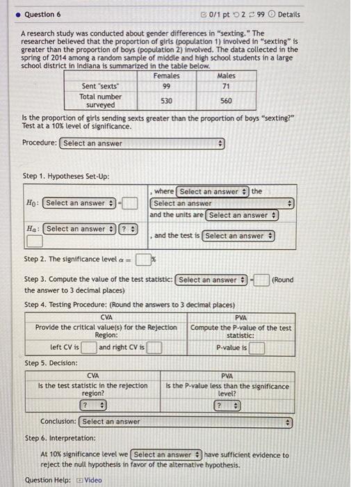 Solved Question 2 60/1 pt 299 Details A random sample of | Chegg.com