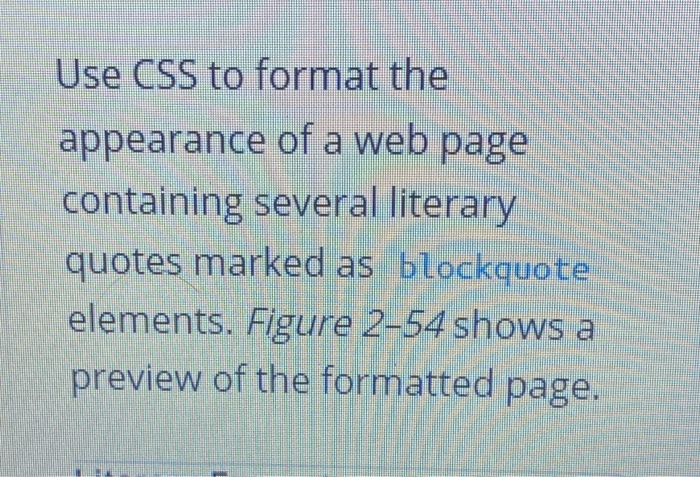 Solved Use CSS to format the appearance of a web page | Chegg.com