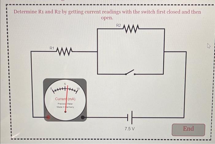 Solved Determine R1 and R2 by getting current readings with | Chegg.com