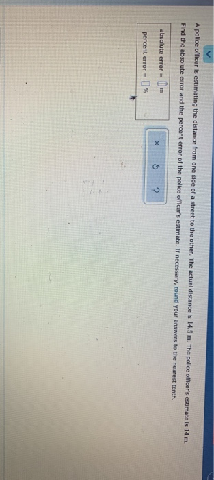 Solved A police officer is estimating the distance from one | Chegg.com