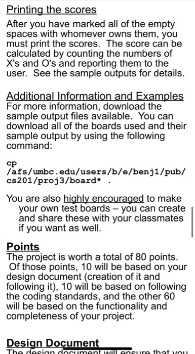 Task You will be programming up a simplified scoring | Chegg.com