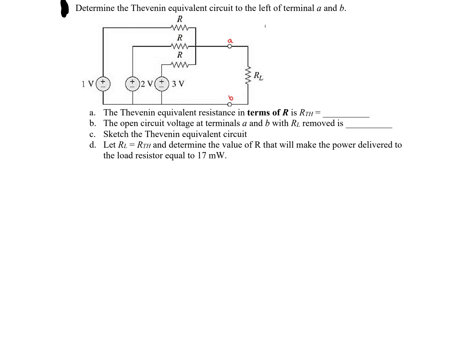 Solved by an EXPERT Determine the Thevenin equivalent circuit to ﻿the ...