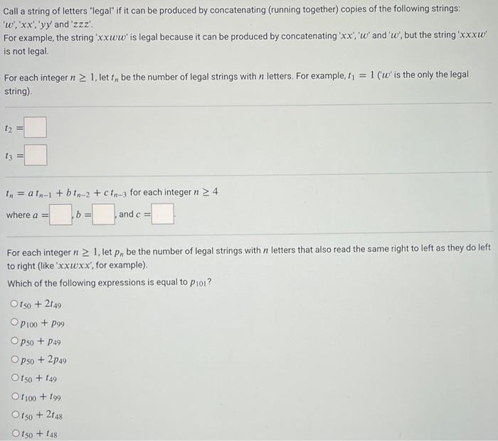 Solved Call a string of letters 