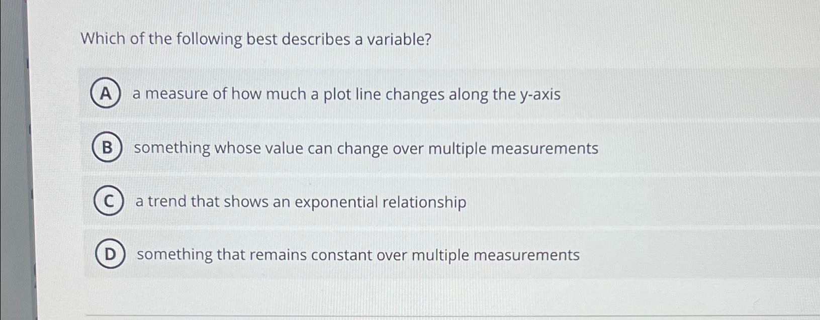 which of the following best describes a variable that can be counted