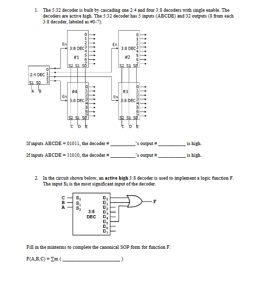 HELP! I need help with these logic functions | Chegg.com