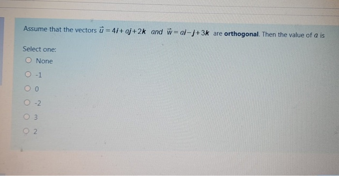 Solved Let E 2 3 Be The Angle Between The Vectors And W Chegg Com