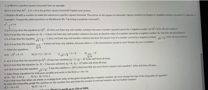 What Is a Perfect Square?