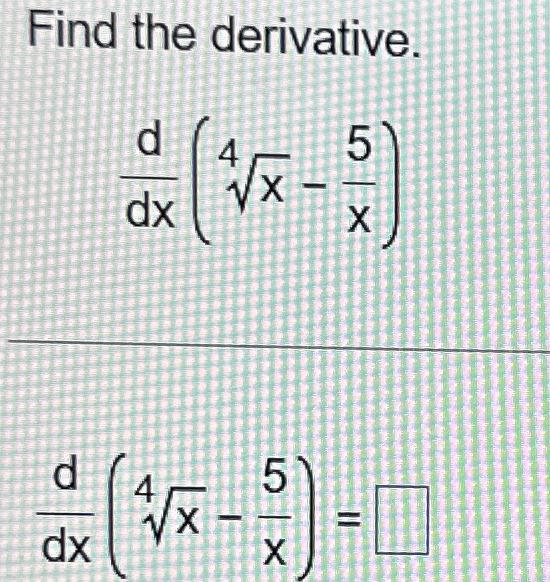 derivative of 4 x root x