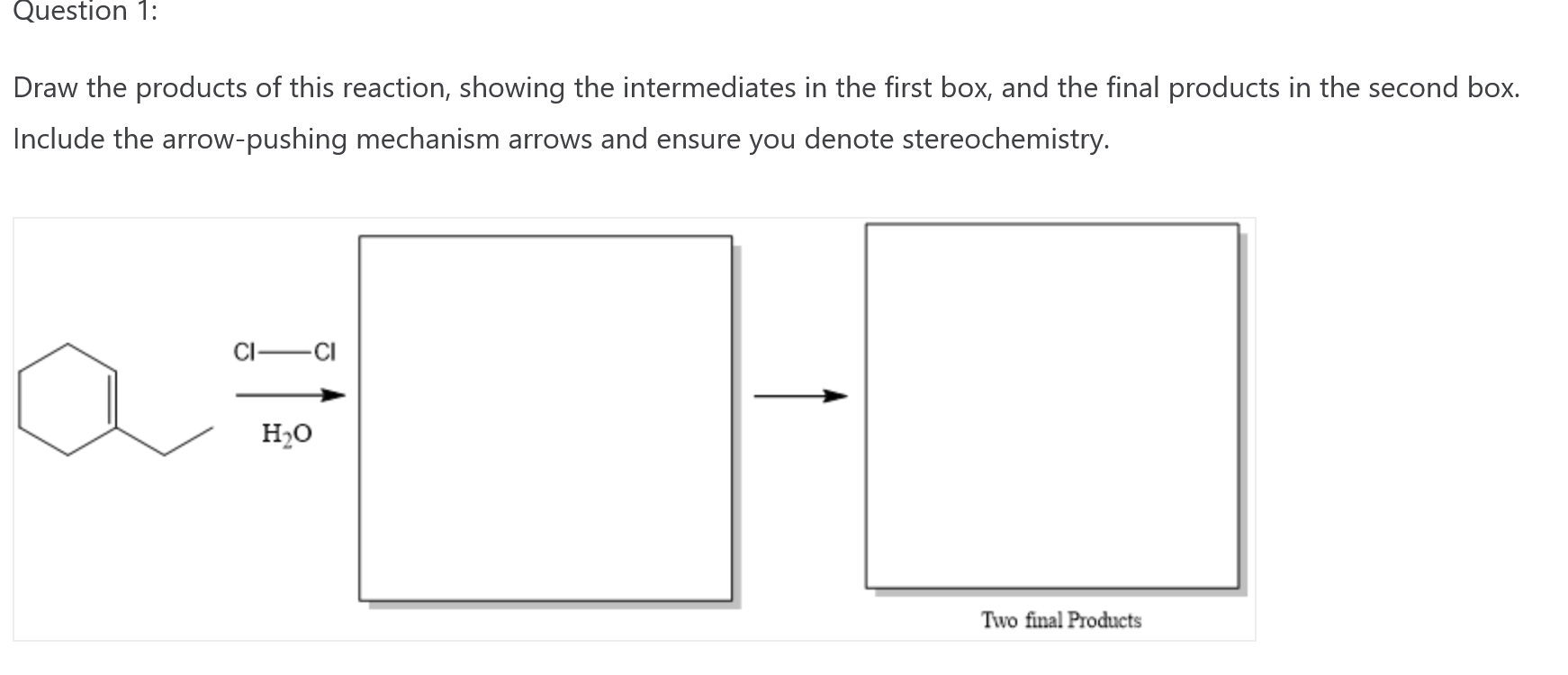 Solved Draw the products of this reaction. Draw the products | Chegg.com
