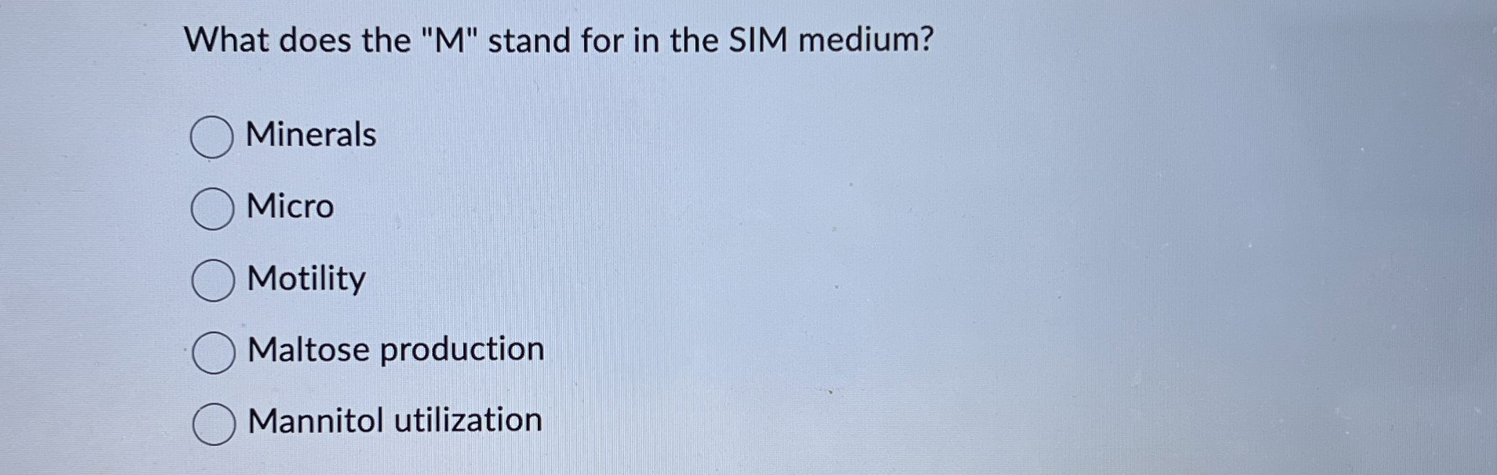Solved What does the "M" ﻿stand for in the SIM