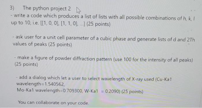 Solved 3) The python project 2 N - write a code which | Chegg.com