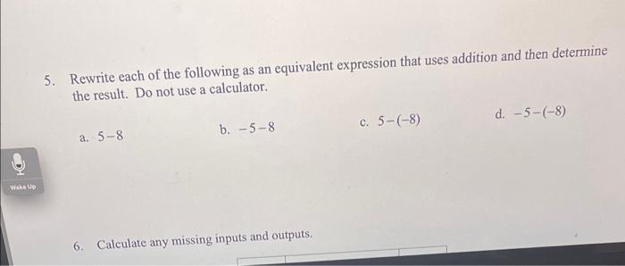 Solved 5. Rewrite each of the following as an equivalent Chegg