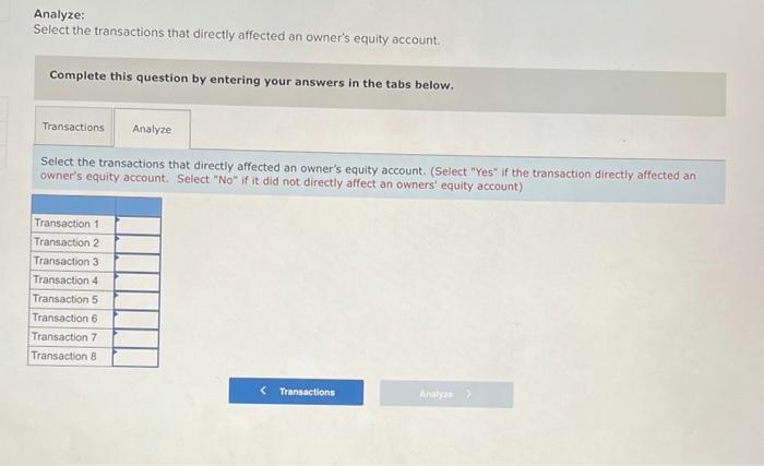 Solved The Following Transactions Occurred At Several | Chegg.com