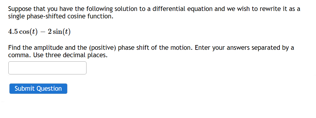 Solved Suppose that you have the following solution to a | Chegg.com