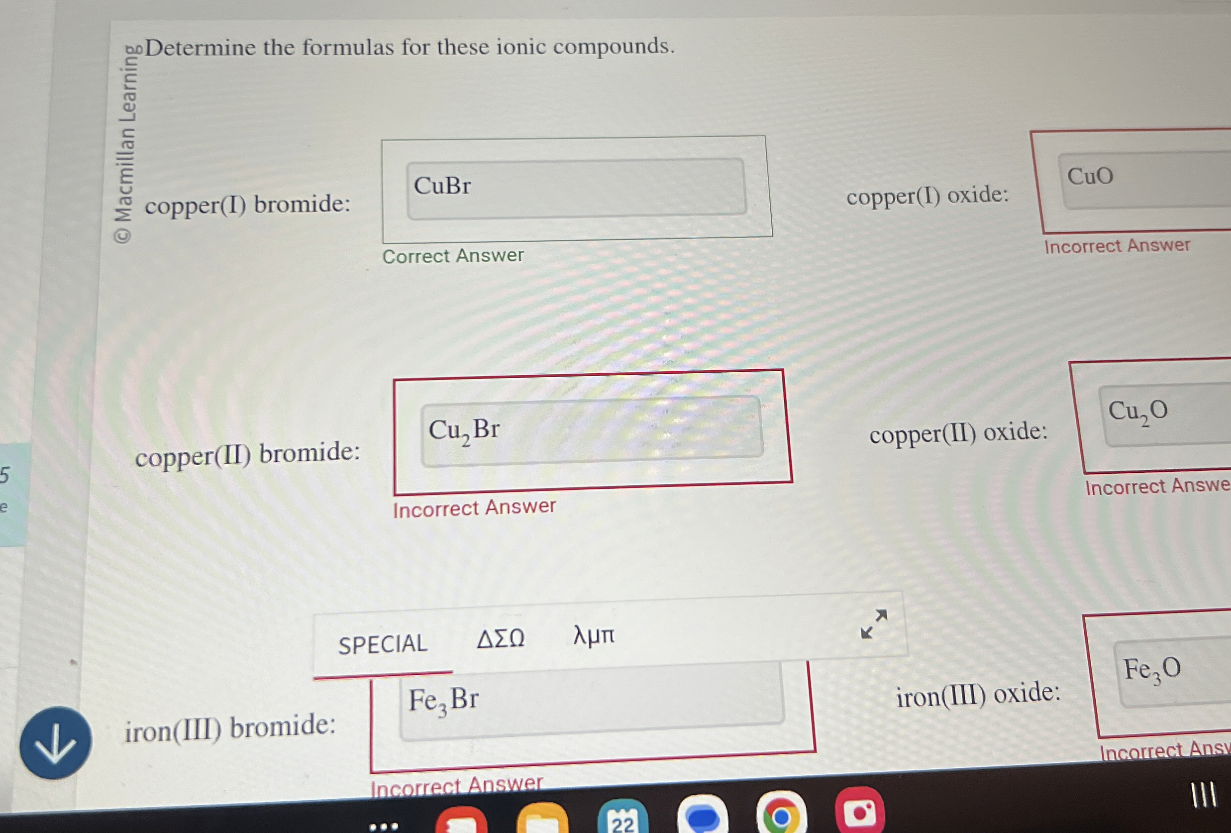Solved on Determine the formulas for these ionic | Chegg.com