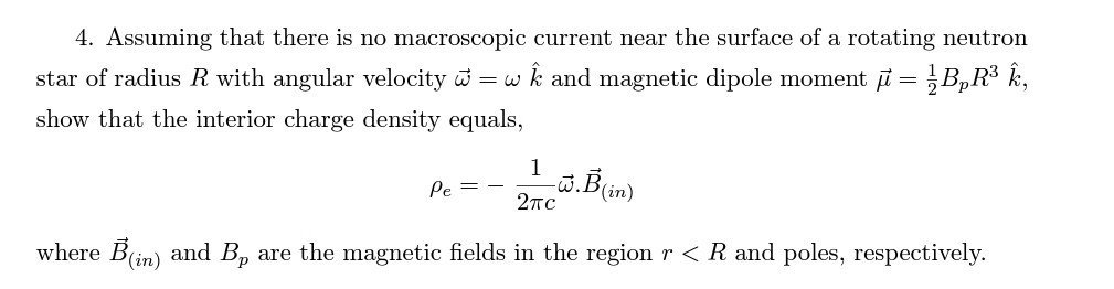 Solved 4. Assuming that there is no macroscopic current near | Chegg.com