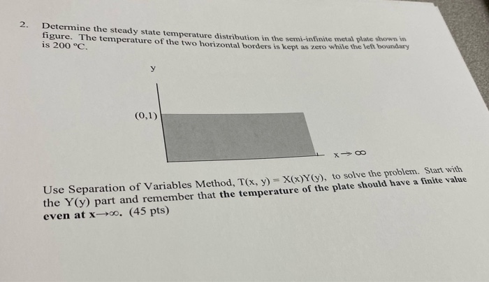 Solved 2. Determine the steady state temperature | Chegg.com