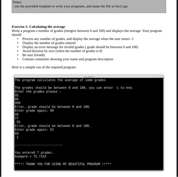 Solved write the code using the basics of c++ and following | Chegg.com