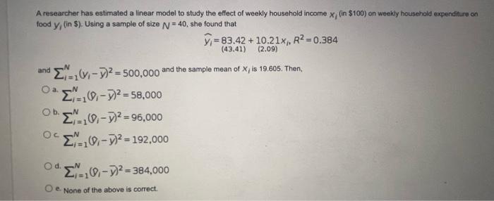 Solved QUESTION 3 Suppose we have a random sample of size n | Chegg.com
