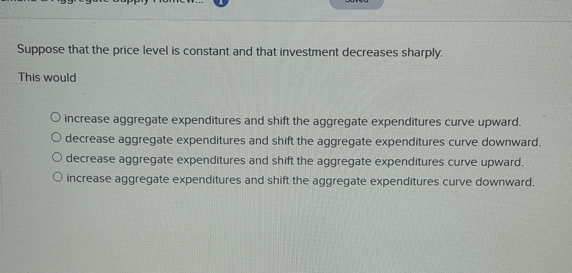 solved: a decrease in the price level increases... Solved Suppose that the price level is constant and that | Chegg.com