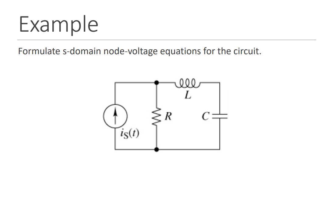 Exampleformulate S Domain Node Voltage Equations For Chegg Exampleformulate S Domain Node Voltage Equations For Chegg